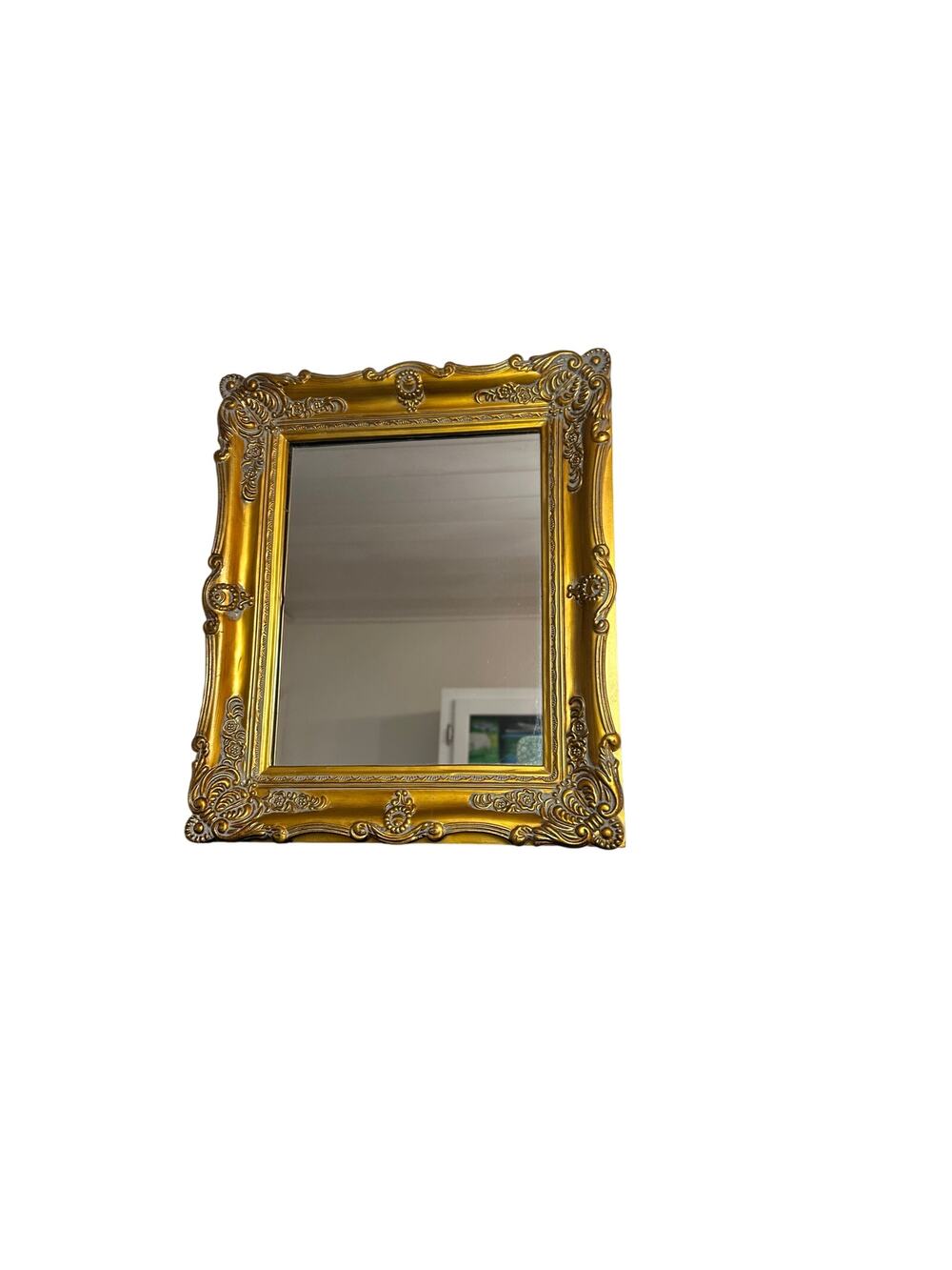 Vintage Melannco Ornate Gold Baroque Elegant Resin Mirror Victorian